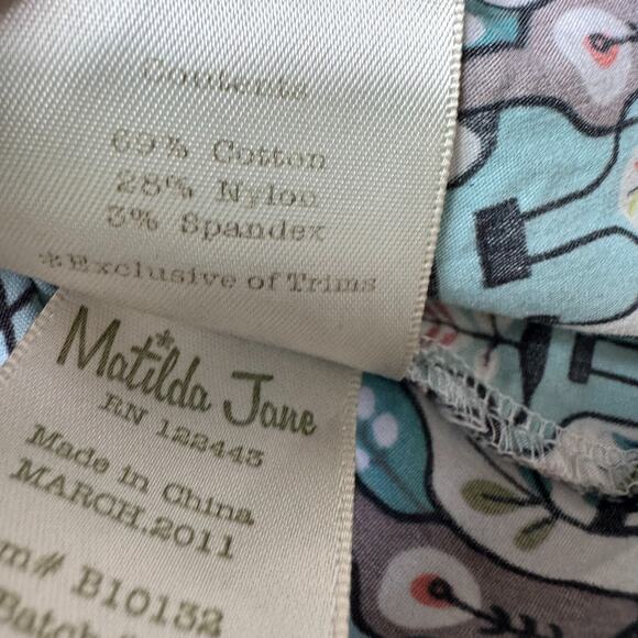 Matilda Jane Girls Skirt 10 Art Print Blue Pockets - Picture 3 of 6